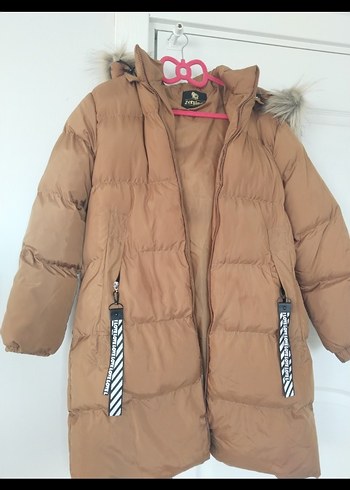 Bej Kürklü Kadın Kışlık Mont - Görsel 2