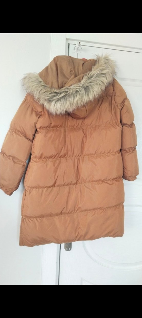 Bej Kürklü Kadın Kışlık Mont - Görsel 3