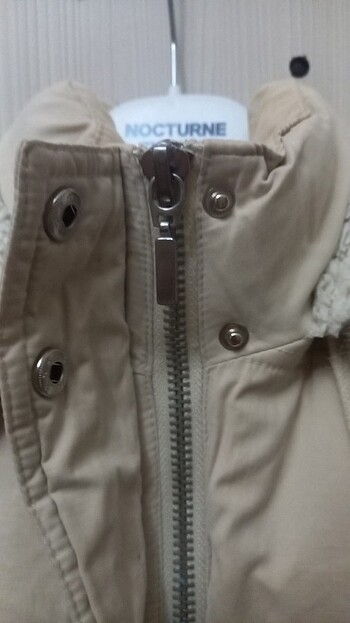 Kalın şapkalı yelek - Görsel 7