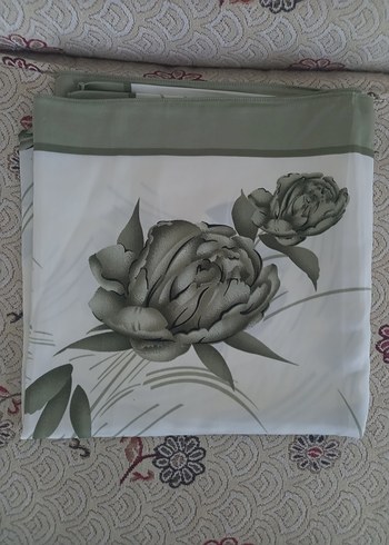 Gri Kadın Fular Çiçek Desenli