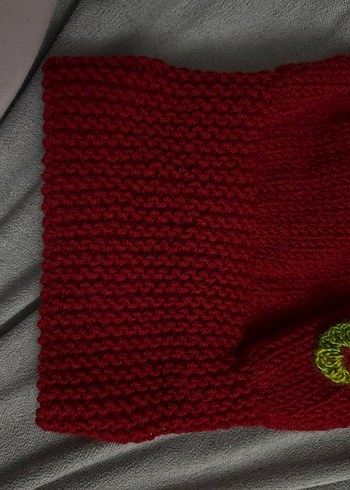 Renkli Örgü Kadın Bere Ve Eldiven - Görsel 2