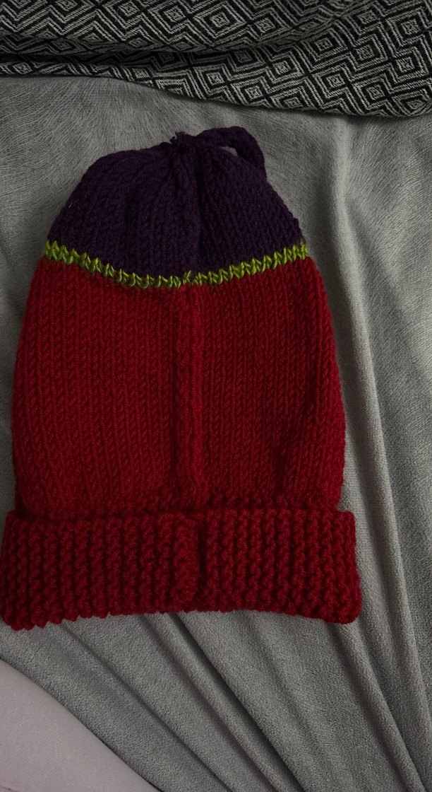 Renkli Örgü Kadın Bere Ve Eldiven - Görsel 4