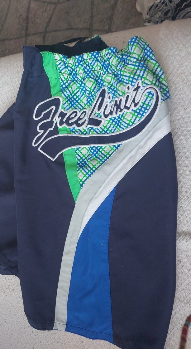 Erkek Mavi Belden Bağlamalı Mini Şort - Görsel 4