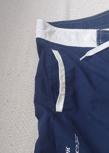 Lacivert Baskılı Erkek Midi Deniz Şortu - Görsel 5