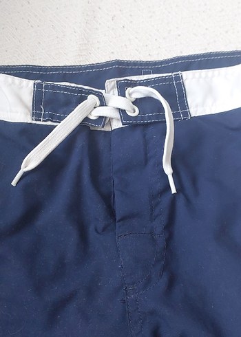 Lacivert Baskılı Erkek Midi Deniz Şortu - Görsel 6