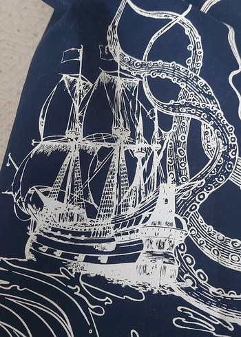 Lacivert Baskılı Erkek Midi Deniz Şortu - Görsel 15