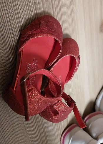 Kız Çocuk Kırmızı Simli Babet Ayakkabı - Görsel 20