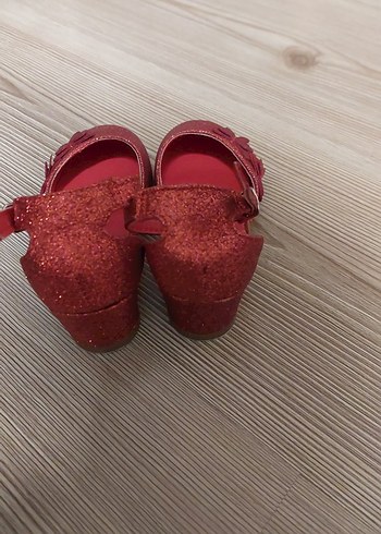Kız Çocuk Kırmızı Simli Babet Ayakkabı - Görsel 16