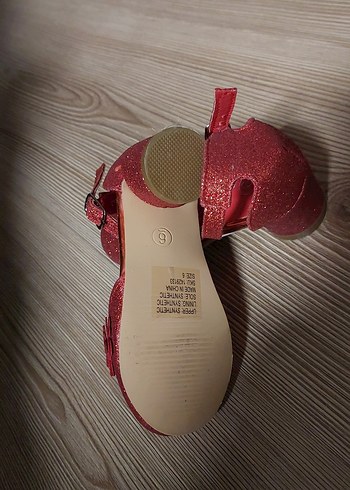 Kız Çocuk Kırmızı Simli Babet Ayakkabı - Görsel 6