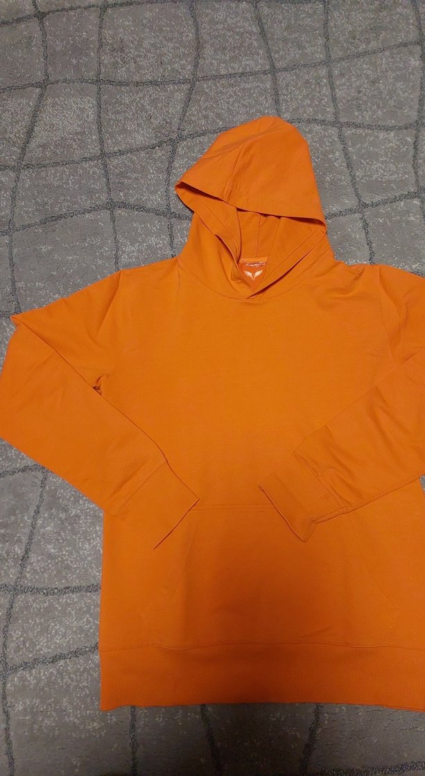 Turuncu Kapüşonlu Kadın Sweatshirt - Görsel 2