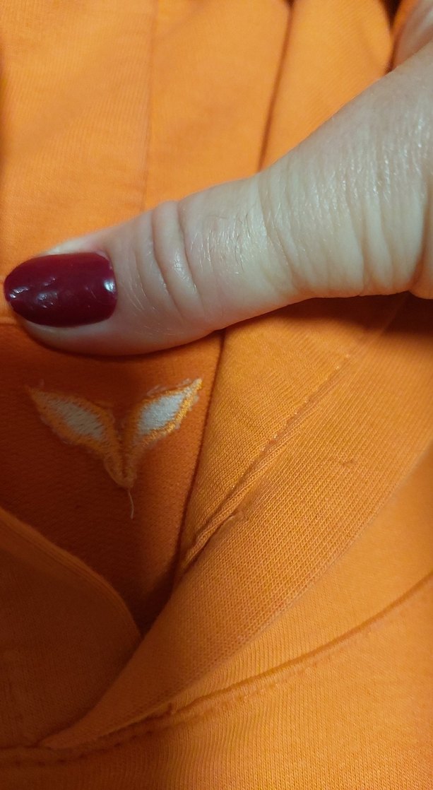 Turuncu Kapüşonlu Kadın Sweatshirt - Görsel 5