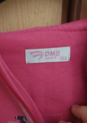 Kız Çocuk Pembe Kapüşonlu Fermuarlı Sweatshirt - Görsel 3