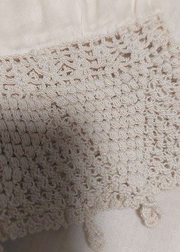 Dantel Detaylı Bohem Krem Kadın Bluz - Görsel 13