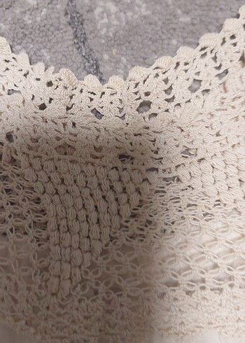Dantel Detaylı Bohem Krem Kadın Bluz - Görsel 16