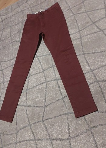 Bordo Regular Fit Street Wear Erkek Pantolon - Görsel 7