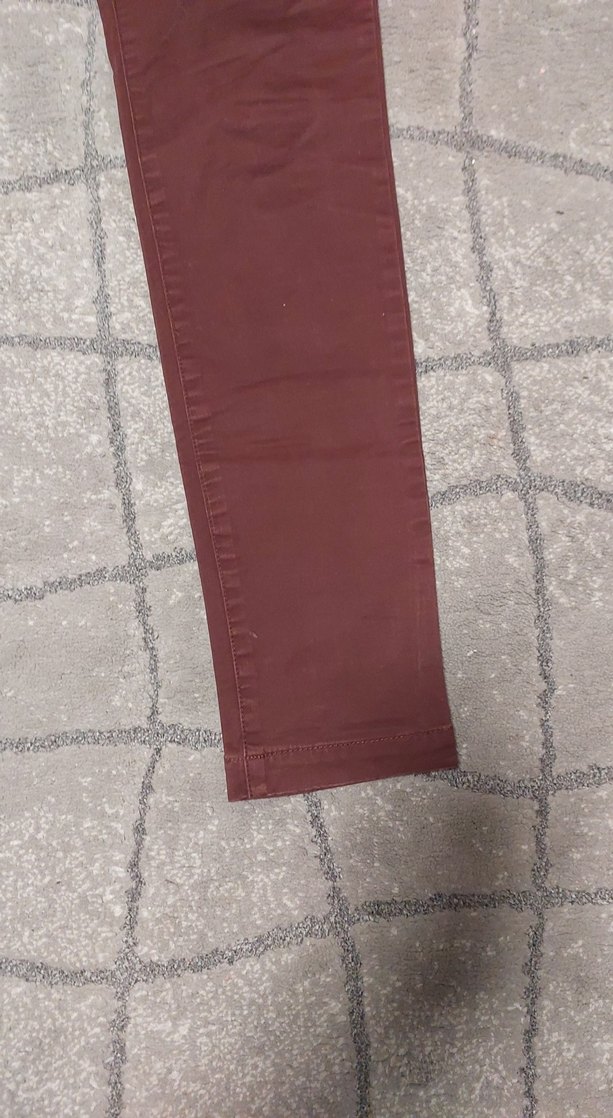 Bordo Regular Fit Street Wear Erkek Pantolon - Görsel 5
