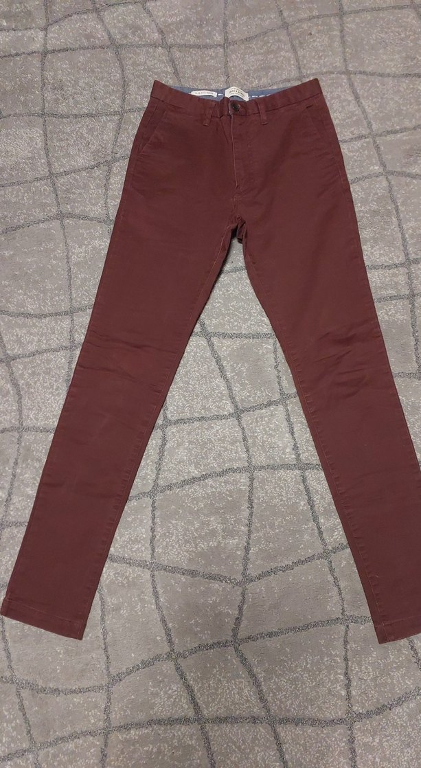 Bordo Regular Fit Street Wear Erkek Pantolon - Görsel 2