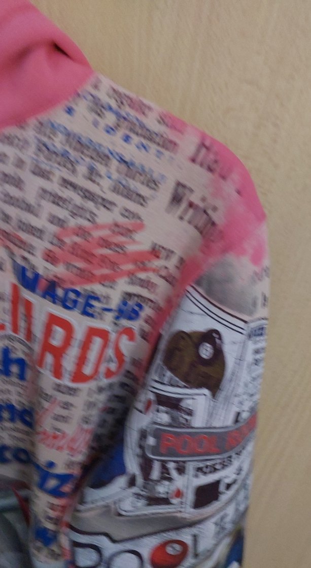 Pembe Baskılı Kapüşonlu Kadın Sweatshirt - Görsel 4