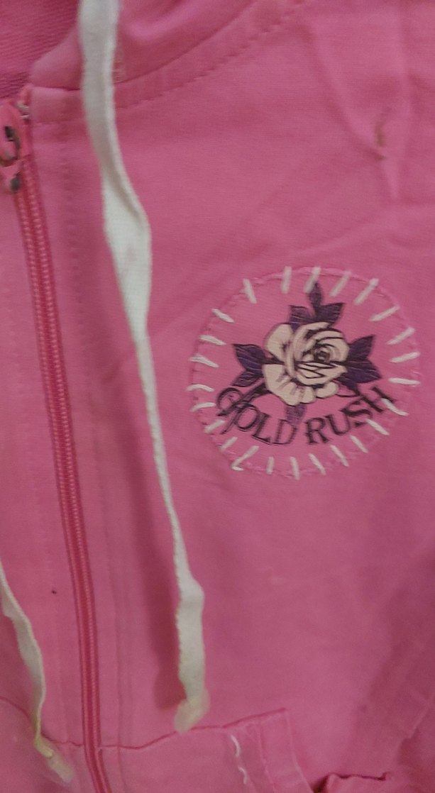 Kız Çocuk Pembe Kapüşonlu Fermuarlı Sweatshirt - Görsel 2