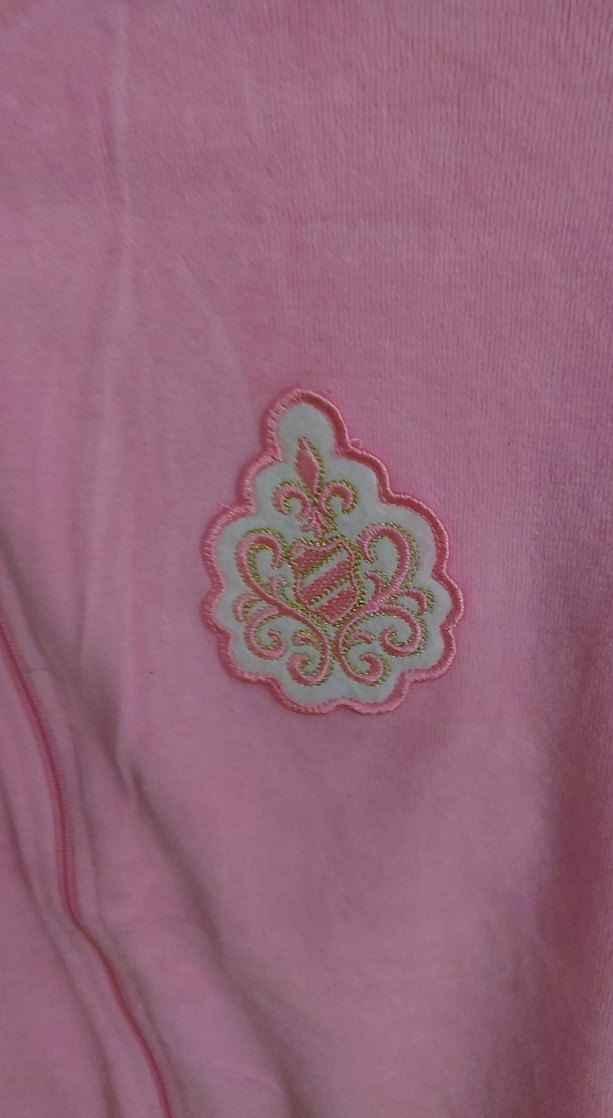 Nakışlı Pembe Kadife Fermuarlı Ceket - Görsel 2