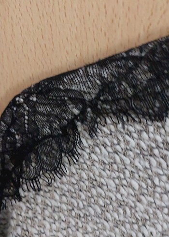 Gri  Kadın Uzun Kollu Kazak - Görsel 3