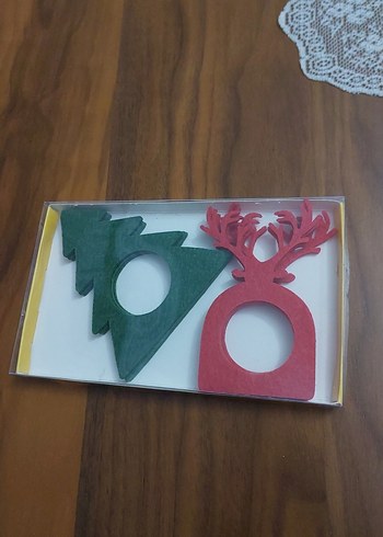 Renkli Yılbaşı Peçete Halkaları 6 adet. - Görsel 16