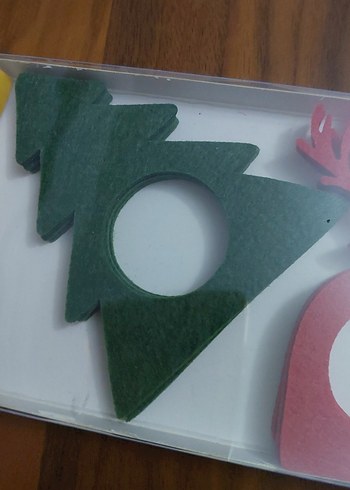 Renkli Yılbaşı Peçete Halkaları 6 adet. - Görsel 20