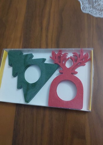 Renkli Yılbaşı Peçete Halkaları 6 adet. - Görsel 17