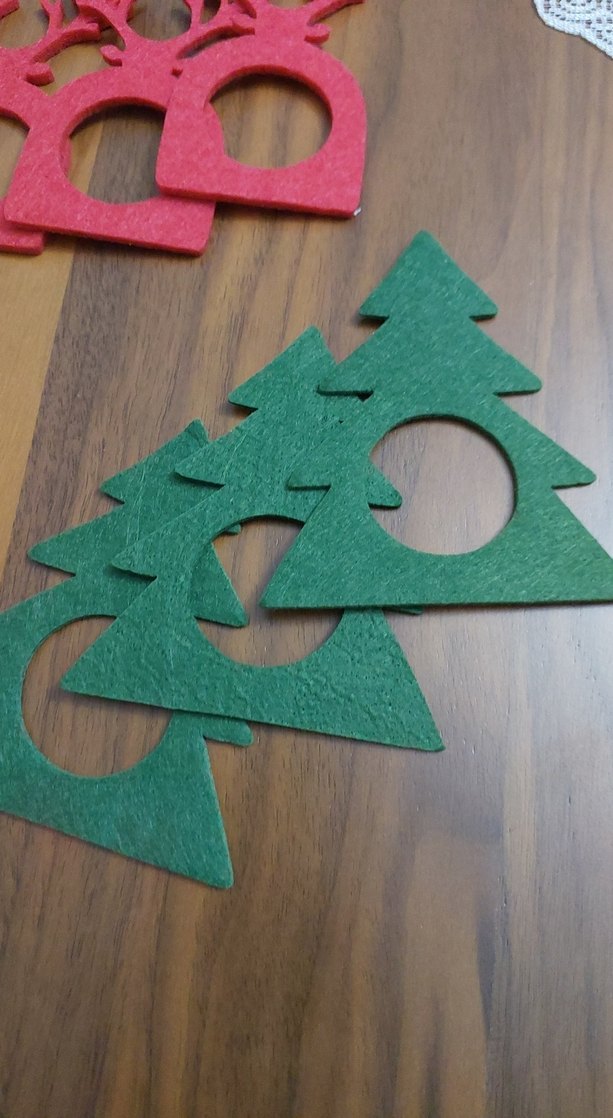 Renkli Yılbaşı Peçete Halkaları 6 adet. - Görsel 3