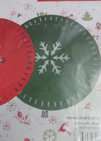 Yuvarlak Kırmızı / Yeşil Amerikan Servis - Görsel 11