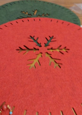 Yuvarlak Kırmızı / Yeşil Amerikan Servis - Görsel 16