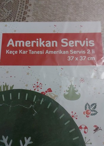 Yuvarlak Kırmızı / Yeşil Amerikan Servis - Görsel 9