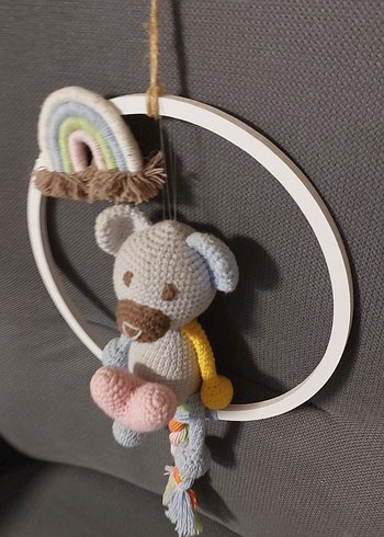 Renkli El Örgüsü Ayıcık Peluş Oyuncak - Görsel 15