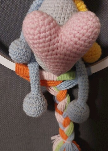 Renkli El Örgüsü Ayıcık Peluş Oyuncak - Görsel 8