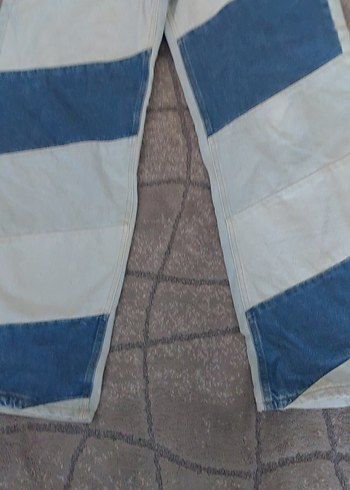 Kadın Geniş Kesim Midi Kot Pantolon - Görsel 6