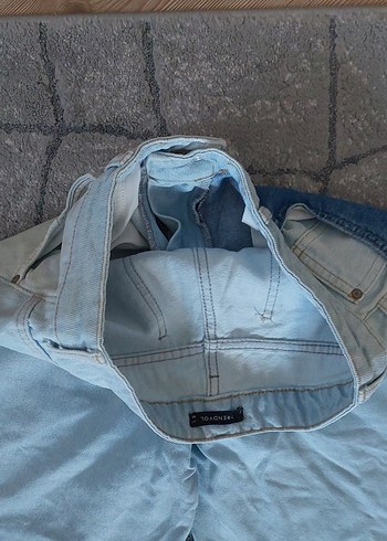 Kadın Geniş Kesim Midi Kot Pantolon - Görsel 12