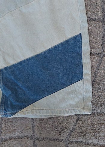 Kadın Geniş Kesim Midi Kot Pantolon - Görsel 5