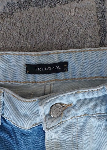 Kadın Geniş Kesim Midi Kot Pantolon - Görsel 3