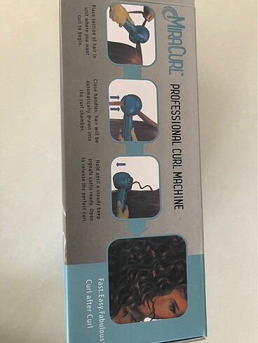 diğer Beden mavi Renk BaByliss Pro Mira Curl Profesyonel Saç kıvırma maşası