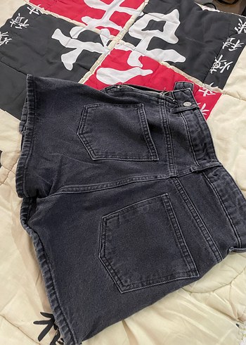 34 Beden Siyah Kadın Kot Mini Etek