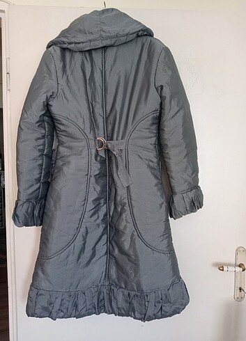 s Beden gri Renk Dışı polyester içi pamuk dolgulu hafif sıcacık kaban