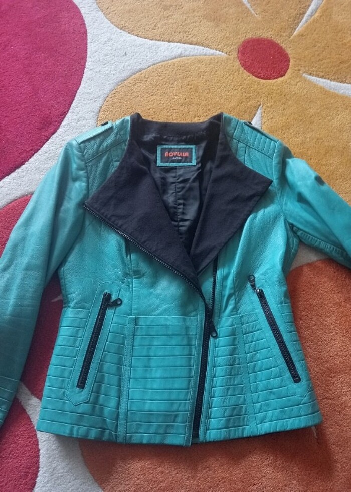 Suni deri ceket  - Görsel 4