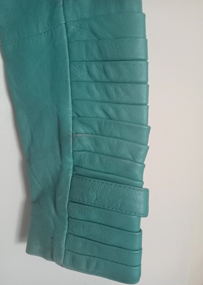 Suni deri ceket  - Görsel 5