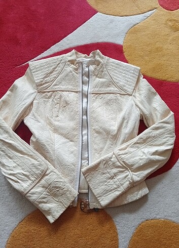 Sarı suni ceket S beden - Görsel 4
