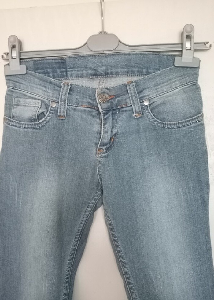 Düşük bel az likralı pantolon  - Görsel 5