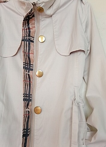 Çok şık kullanışlı trençkot bej rengi - Görsel 5