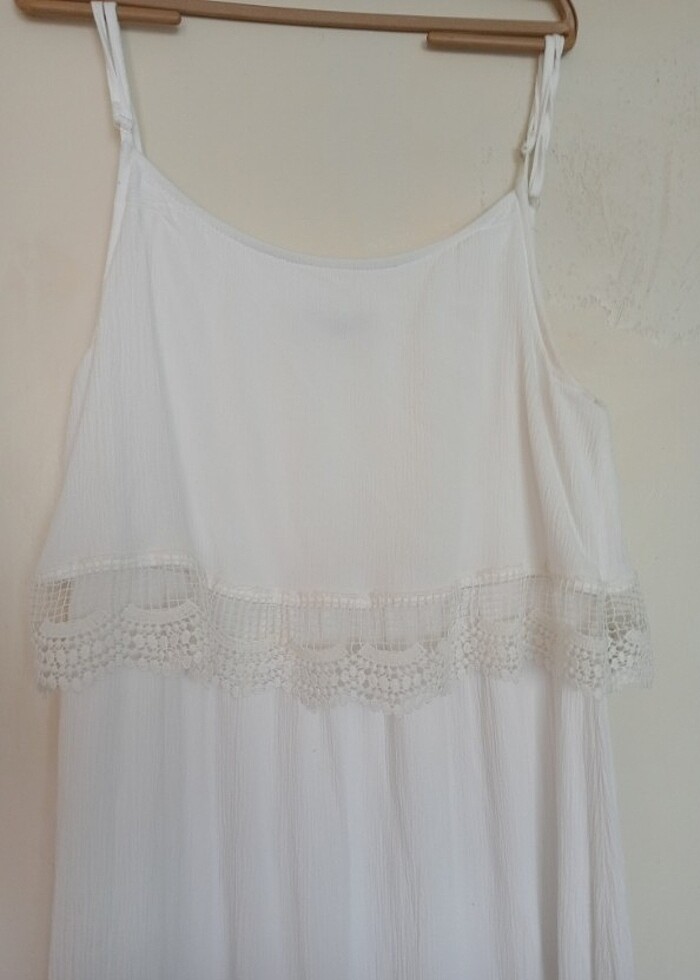 Uzun beyaz elbise - Görsel 4