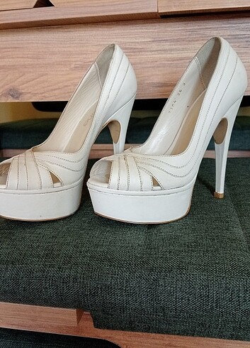Yazlık bayan topuklu ayakkabı - Görsel 6