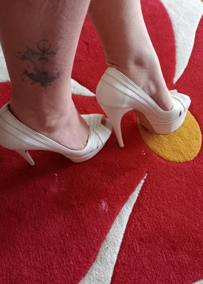 Yazlık bayan topuklu ayakkabı  - Görsel 4