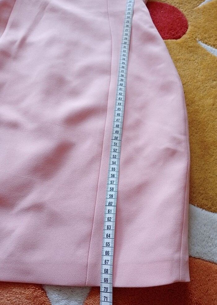 Somon rengi gece elbisesi  - Görsel 5